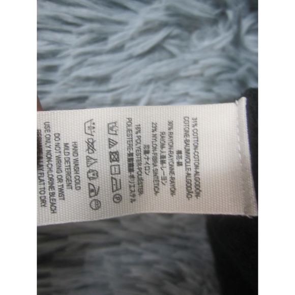 Free‎ People Womens Small Sweater Black Long Sleeve V-Neck Casual Knit - Picture 5 of 9